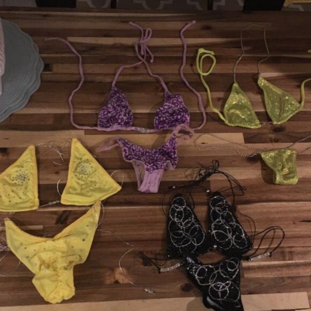 Pageant competition swim suits